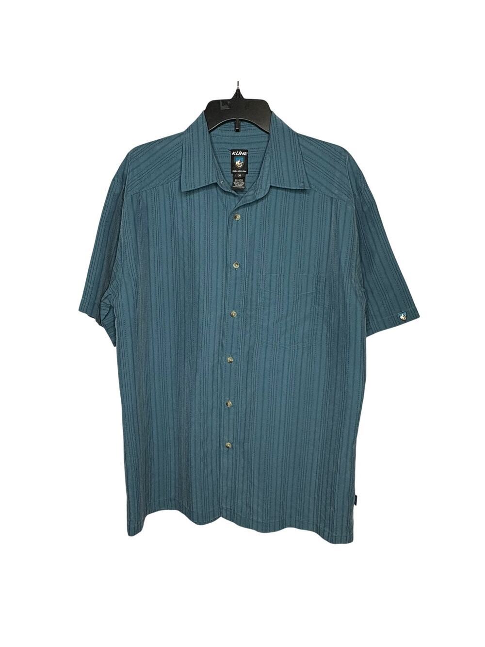 Kuhl Men's Button Up Short Sleeve Outdoors Gorp Camp Casual Shirt Size XL